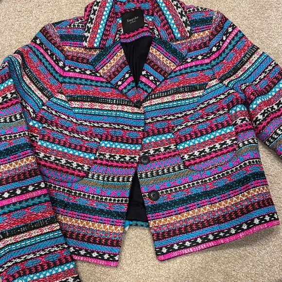Smythe Aztec Boxy Blazer, XS / 2 - Picture 1 of 4